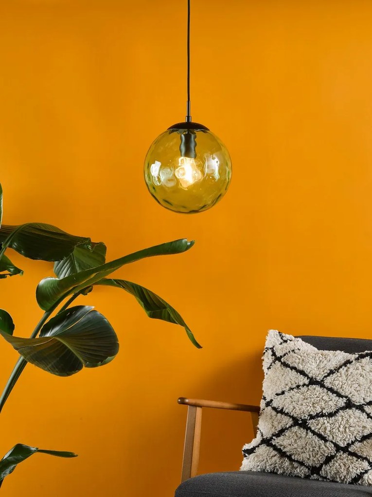 Dar Lighting modern függeszték ripple matt fekete zöld darsp72-rip8824
