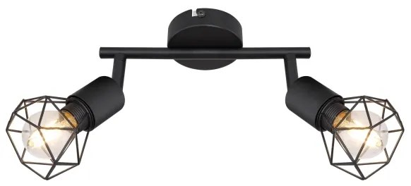 Globo - LED Spotlámpa XARA 2xE14/6W/230V fekete
