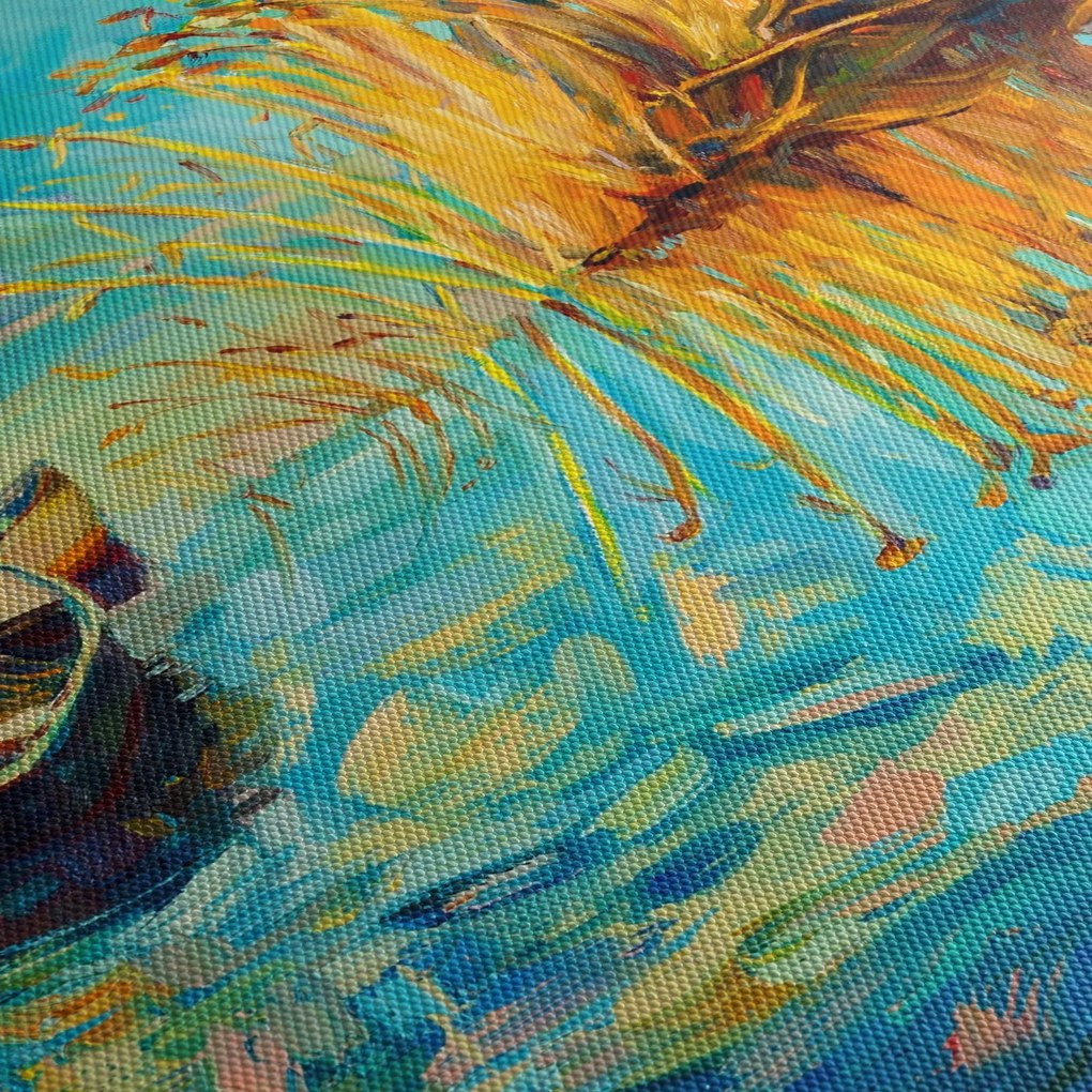 Kép - Tó csónakokkal (120x50 cm)