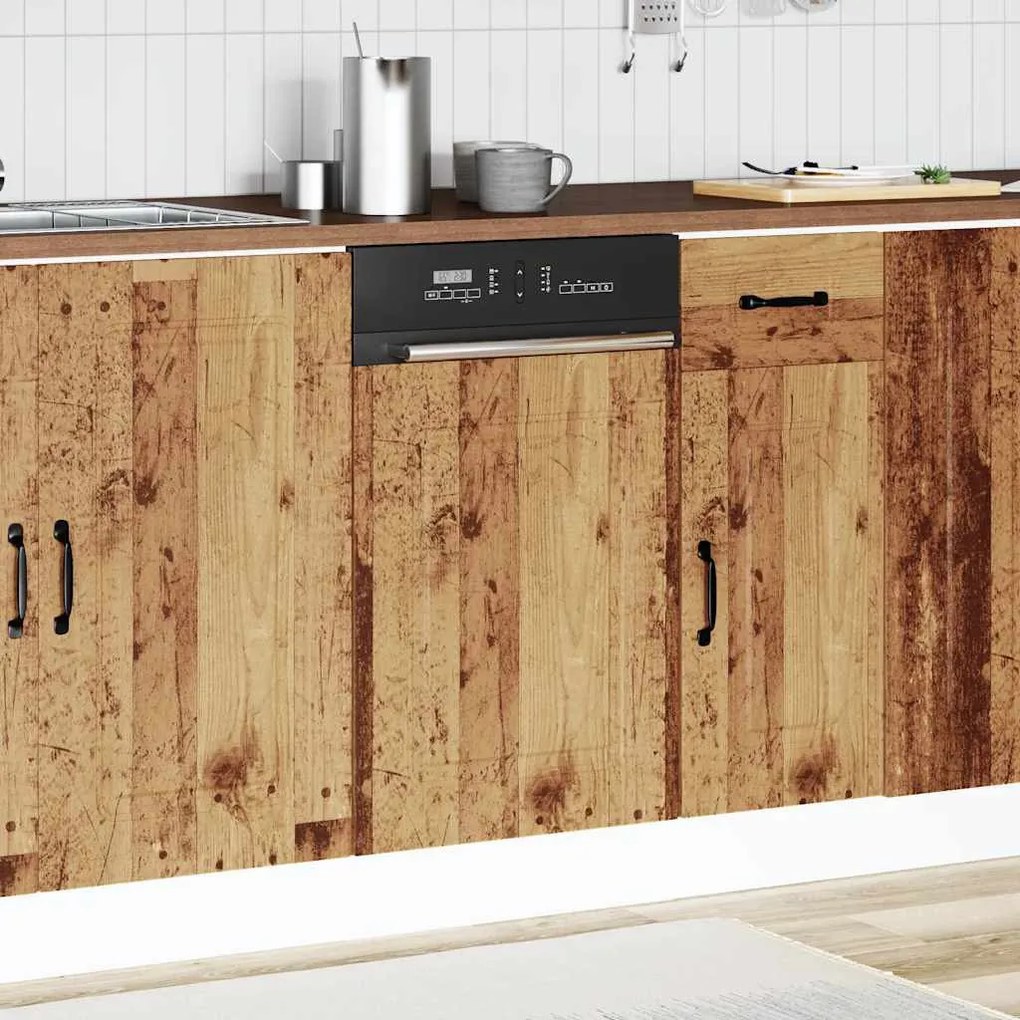 mosogatógép panel Kalmar régi fa 45x1,5x67 cm gépesített fa