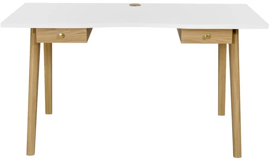 Íróasztal tölgyfa dekorral 70x140 cm Nice – Woodman