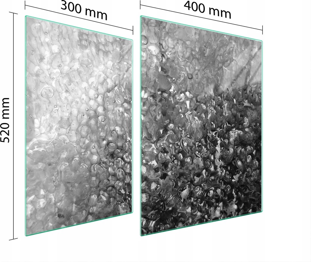 Üveg Tűzhelyvédő Főzőlap 70x52 Csepp Edzett Üveg