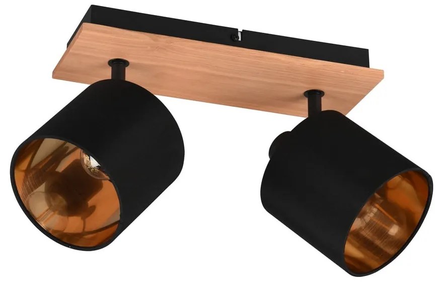 Fekete-natúr színű spotlámpa ø 12 cm Tommy – Reality