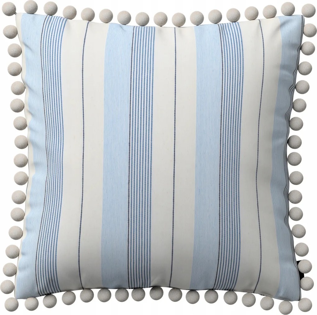 Párnahuzat 45x45 kék csíkos