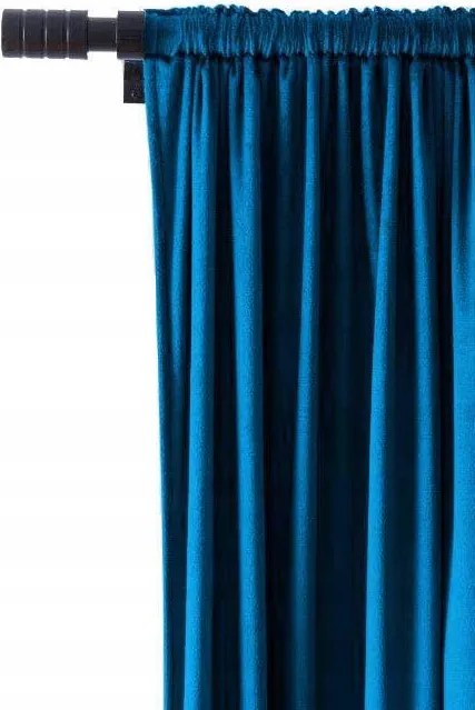Velúr Függöny 140x250 Velvet szalaggal Kék
