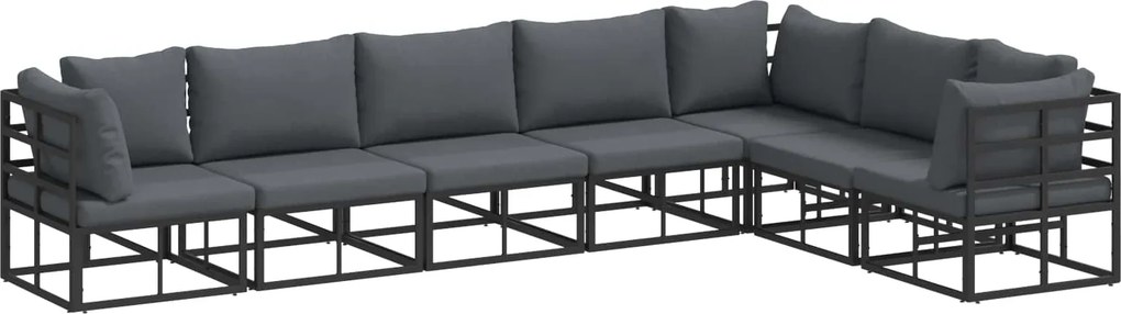vidaXL Kerti Kanapé Szett párnával 7 pcs