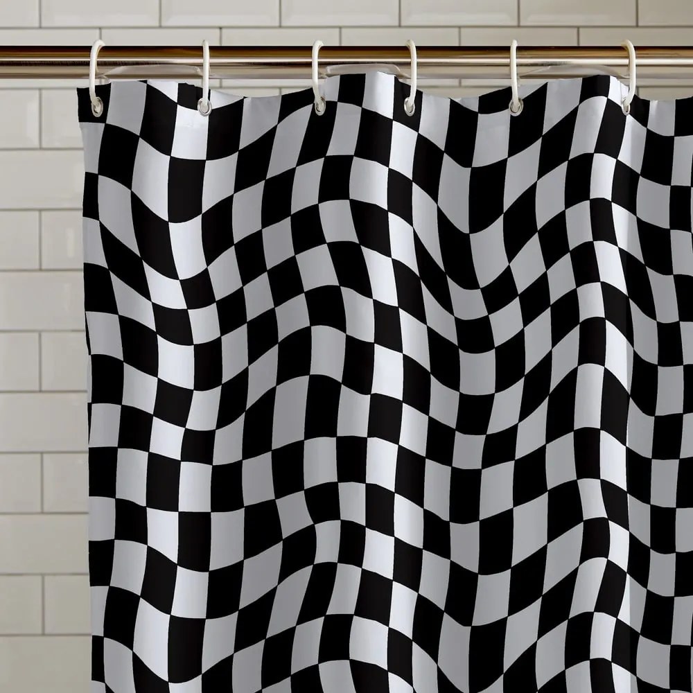 Zuhanyfüggöny 180x180 cm Checkerboard – Catherine Lansfield