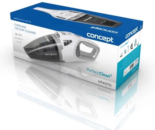 Concept VP4370 - WET & DRY kézi porszívó 90W/14,8V 2200 mAh fehér