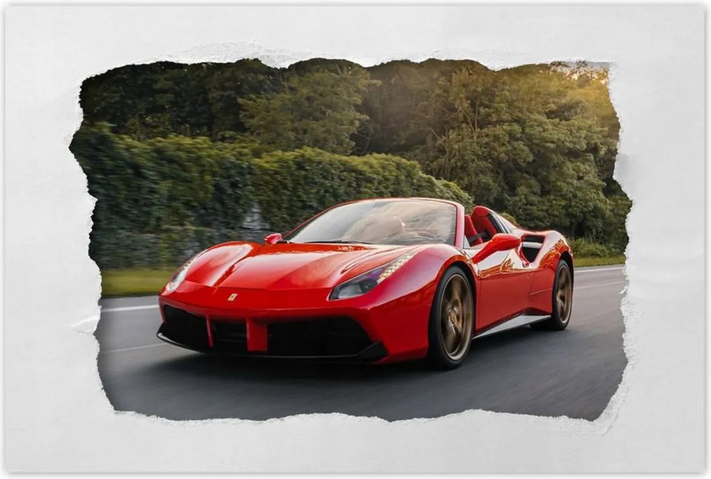 Poszterek 120x80 Piros Ferrari út
