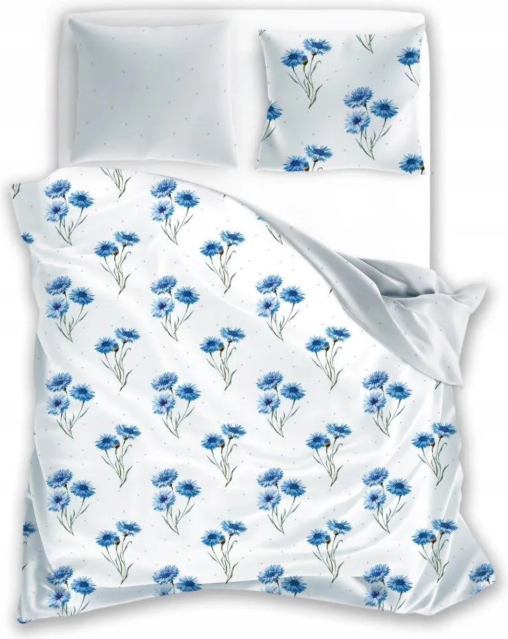 Pamut Ágyneműhuzat Búzavirág 220x200 3 részes