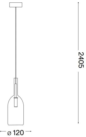 Ideal Lux - LED Csillár zsinóron EMPIRE 1xG9/3W/230V