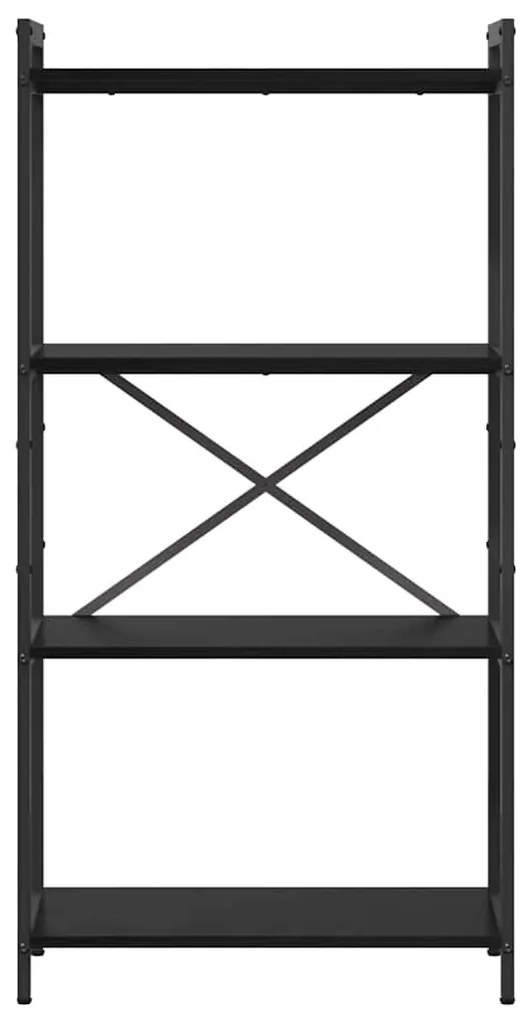 Könyvszekrény Musta tammi 60 x 30 x 118 cm Faanyag