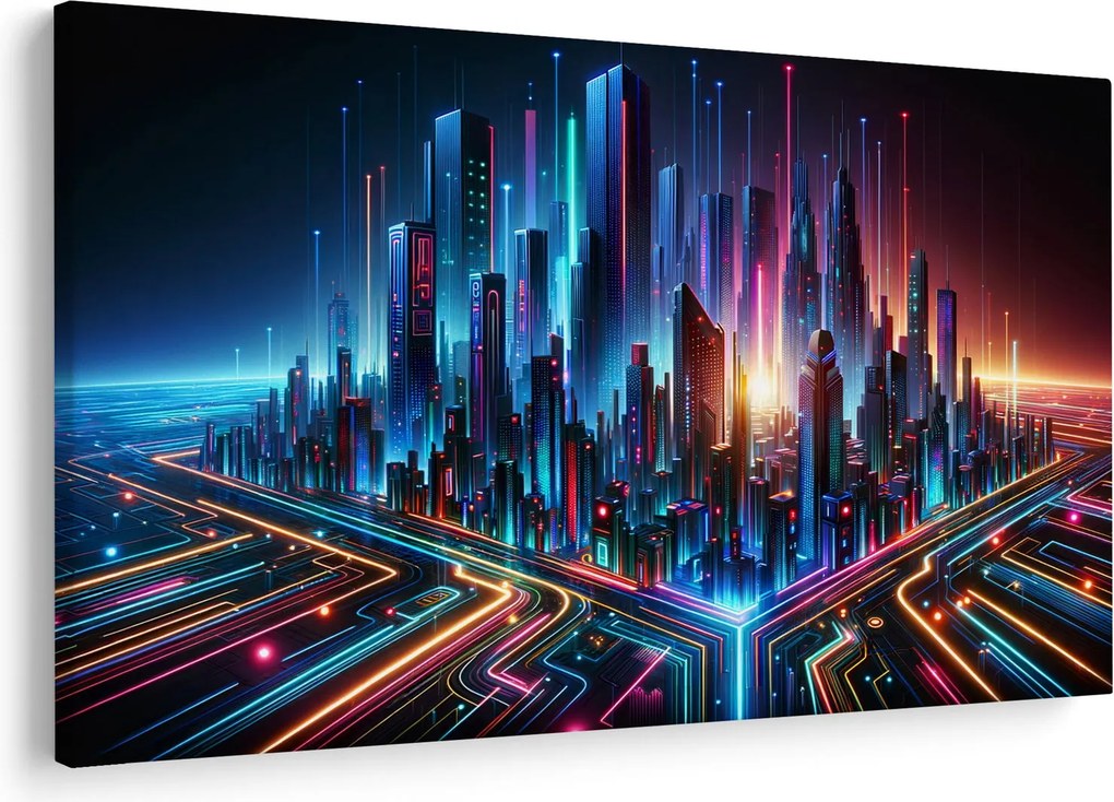 Kép - A jövő városa (90x60 cm)