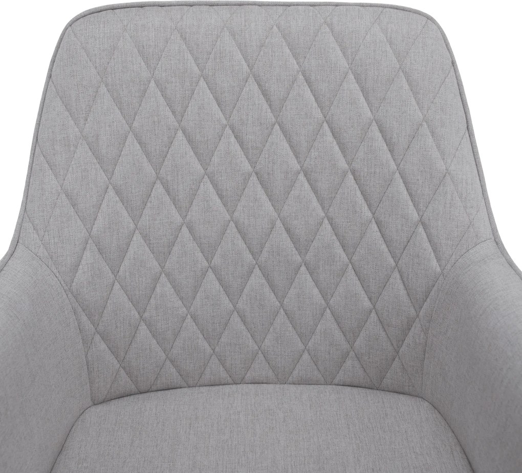 Design fotel, világosszürke/fekete, OSKOR