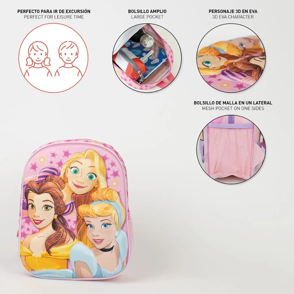 Disney Hercegnők Stars 3D hátizsák, táska 31 cm