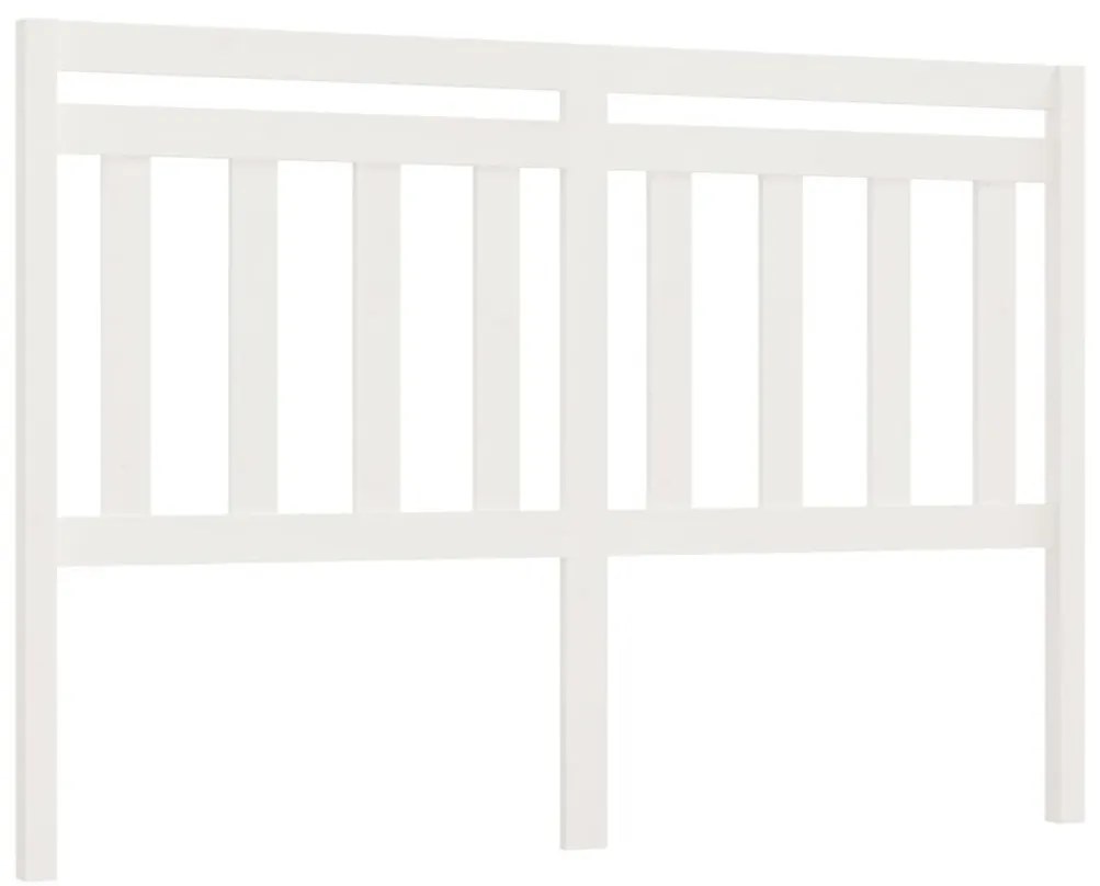 fehér tömör fenyőfa ágy fejtámla 166 x 4 x 100 cm