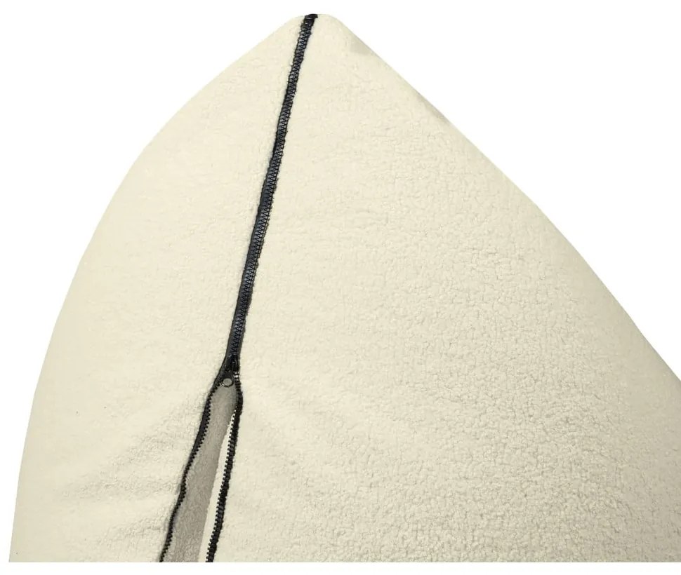 Krémszínű buklé gyerek babzsákfotel Clip Clap 115 – SLOWDOWN