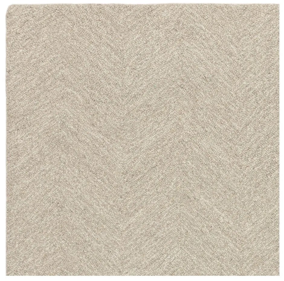Krémszínű kézi szövésű gyapjúkeverék szőnyeg 160x230 cm Theodore Chevron – Asiatic Carpets