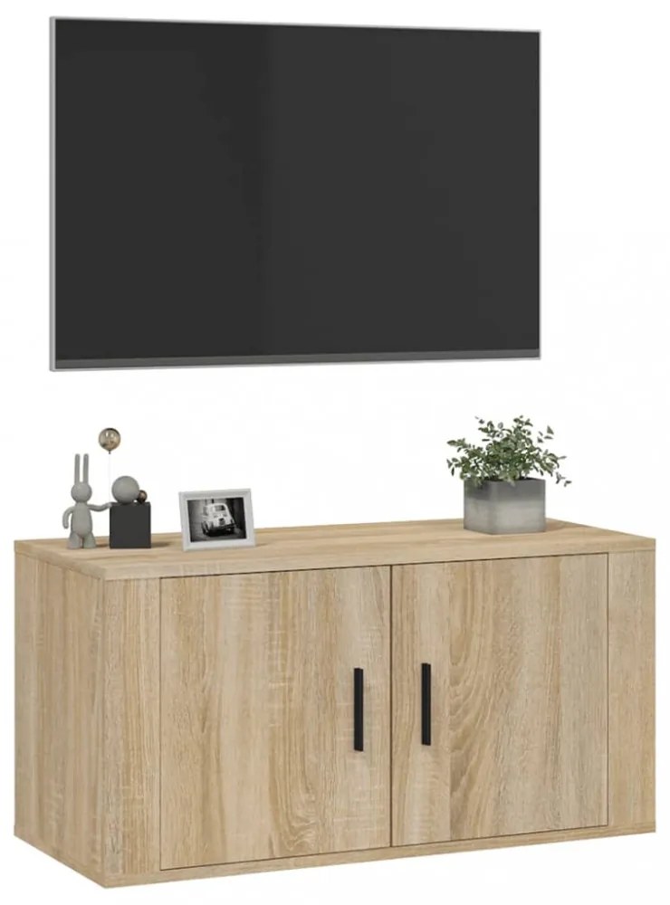 sonoma tölgy fali TV-szekrény 80 x 34,5 x 40 cm