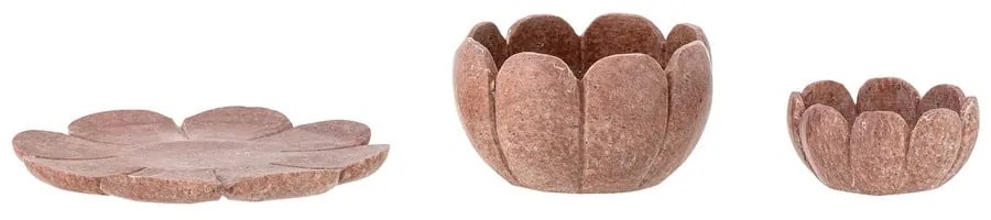 Kő gyertyatartó készlet teamécseshez 3 db-os Reiko – Bloomingville