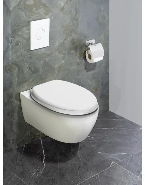 WENKO 22885100-WC ülőke URBIO 36x42,5 cm fehér/ezüst