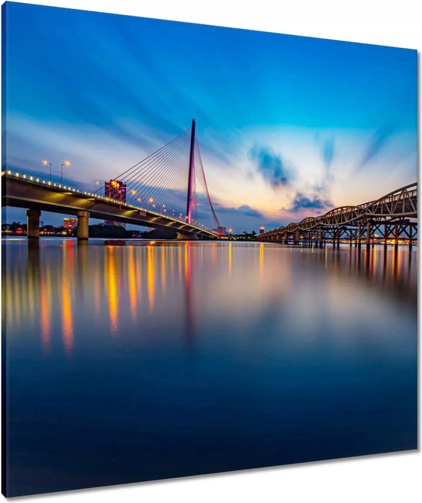 Vászonkép 80x80 Kilátás a hídra