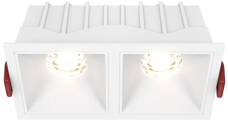 DL043-02-10W3K-SQ-W Alfa LED Alumínium Süllyesztett Lámpa Fehér Színű LED 20 W 3000 Kelvin 1000 Lumen IP20