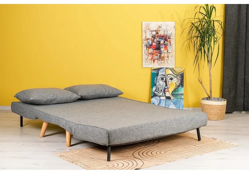 Szürke kinyitható kanapé 120 cm Folde – Artie
