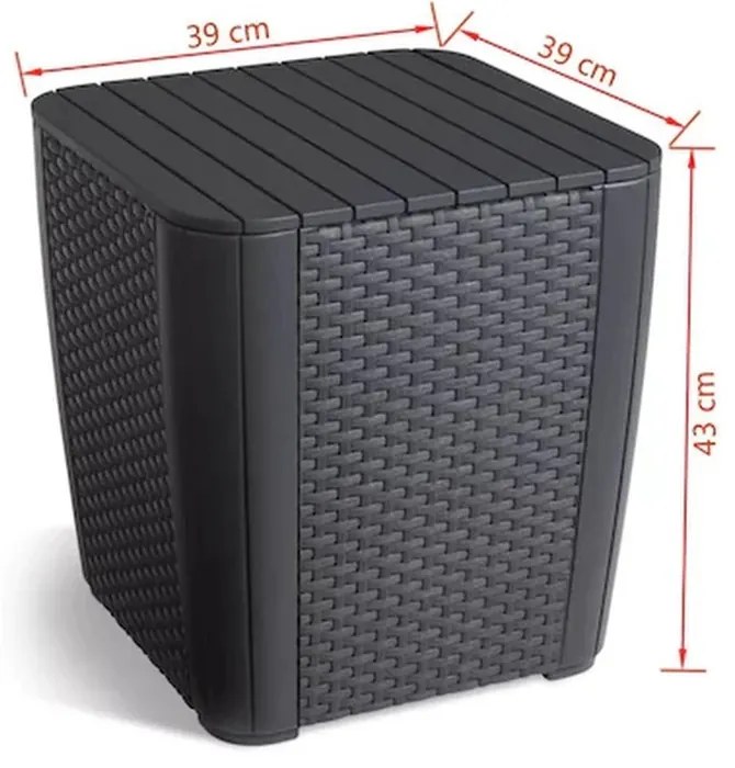 Luzon műanyag kerti asztal