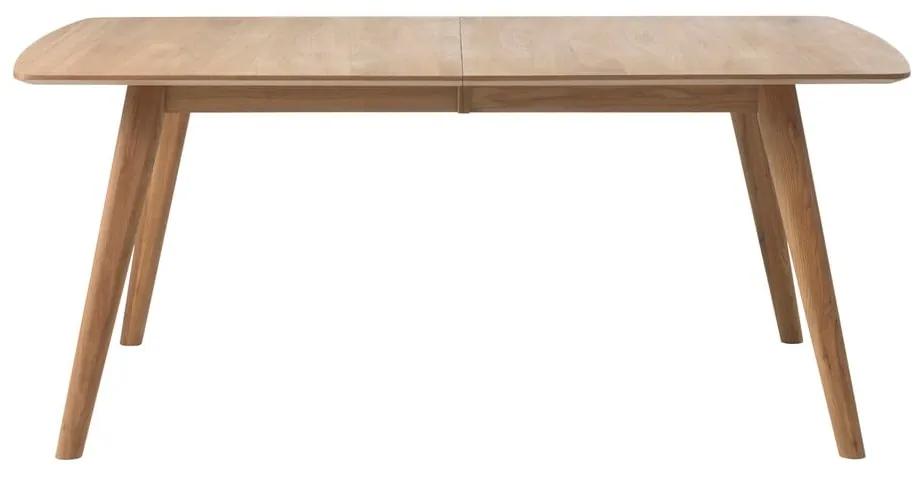 Rho bővíthető tömör tölgyfa étkezőasztal, 180 x 100 cm - Unique Furniture