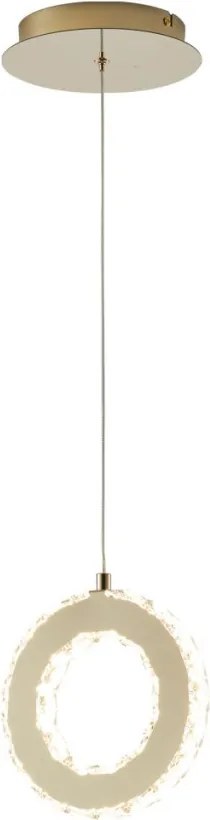 ZUMA LINE MD3713-1-3GT GIRONA Kristály Függesztett Lámpa Arany LED IP20