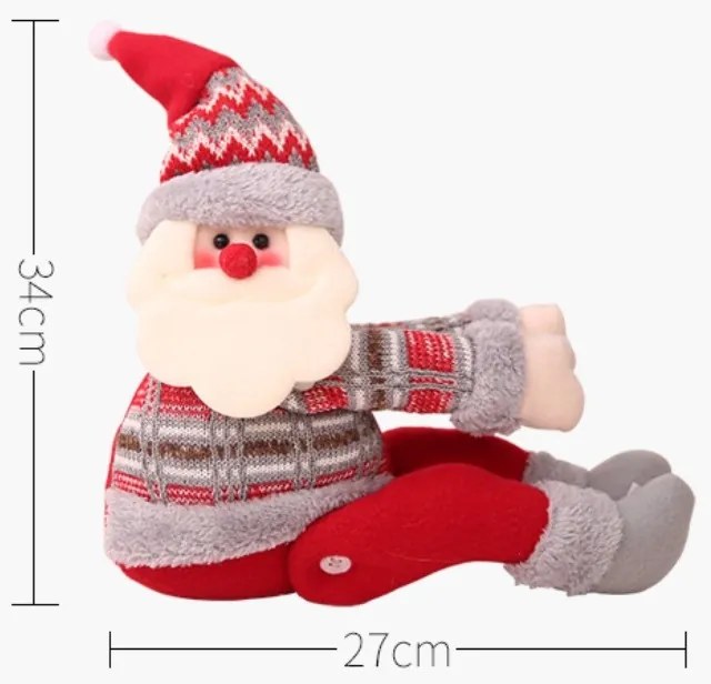 Dekoratív KARÁCSONYI RÉNSZARVAS tépőzárral 34 cm
