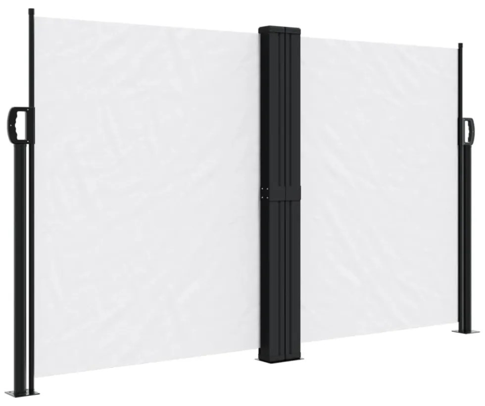 fehér behúzható oldalsó napellenző 140 x 1000 cm