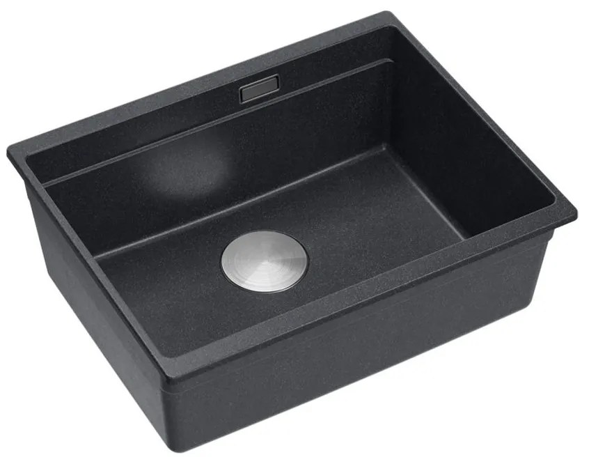 gránit mosogató Logan 100 Black Metallic