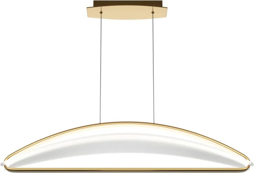 MAYTONI MOD281PL-L34BS3K BREEZE Modern Led Függesztett Lámpa Átlátszó, Matt Sárgaréz LED IP20