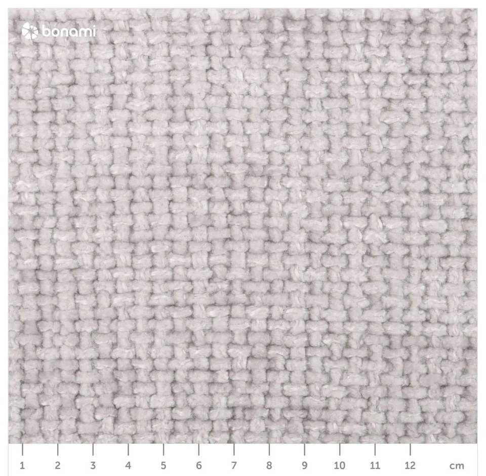 Világosszürke kárpitozott ágyneműtartós franciaágy ágyráccsal 200x200 cm Miley – Micadoni