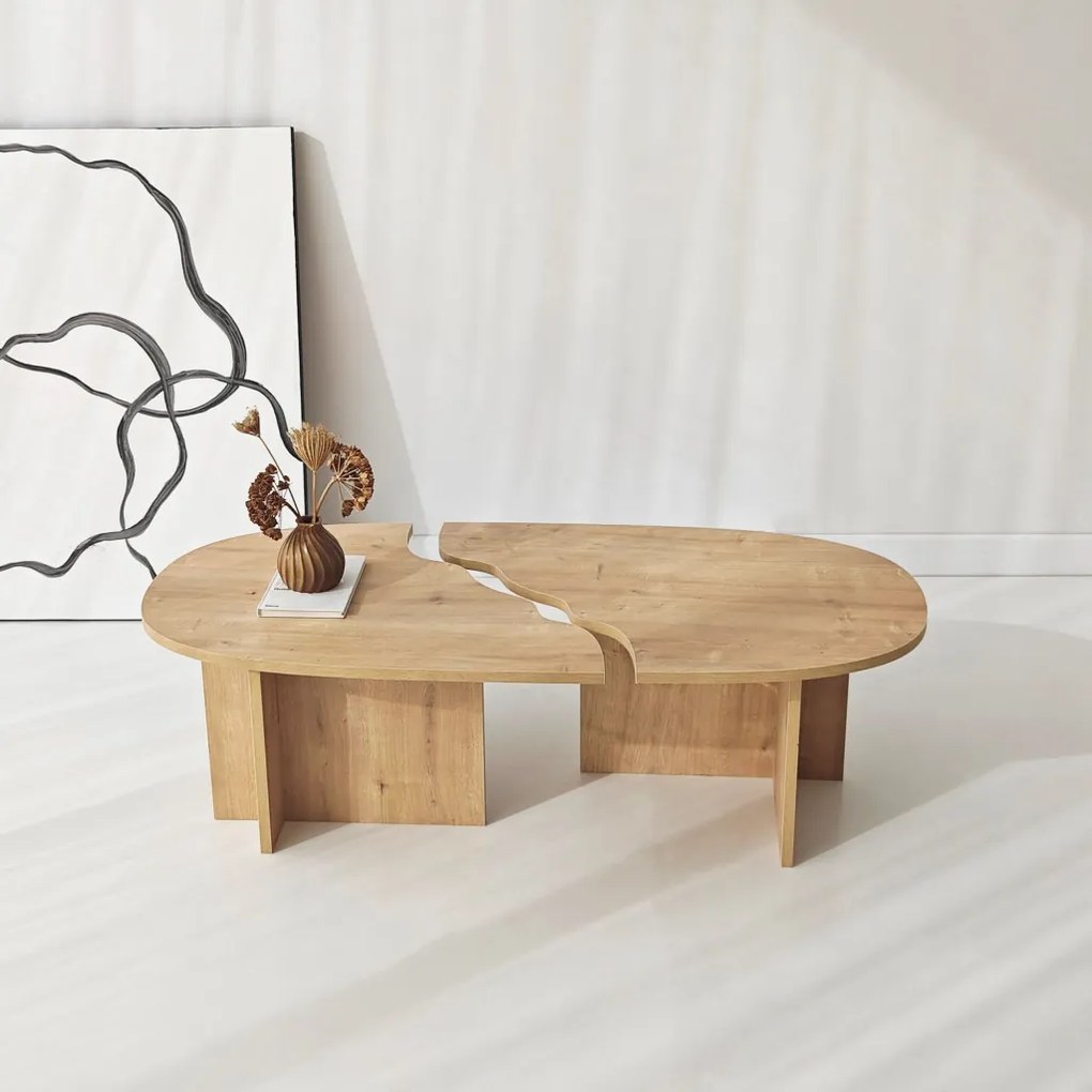 Missisipi dohányzóasztal, zafír tölgy, 120 cm