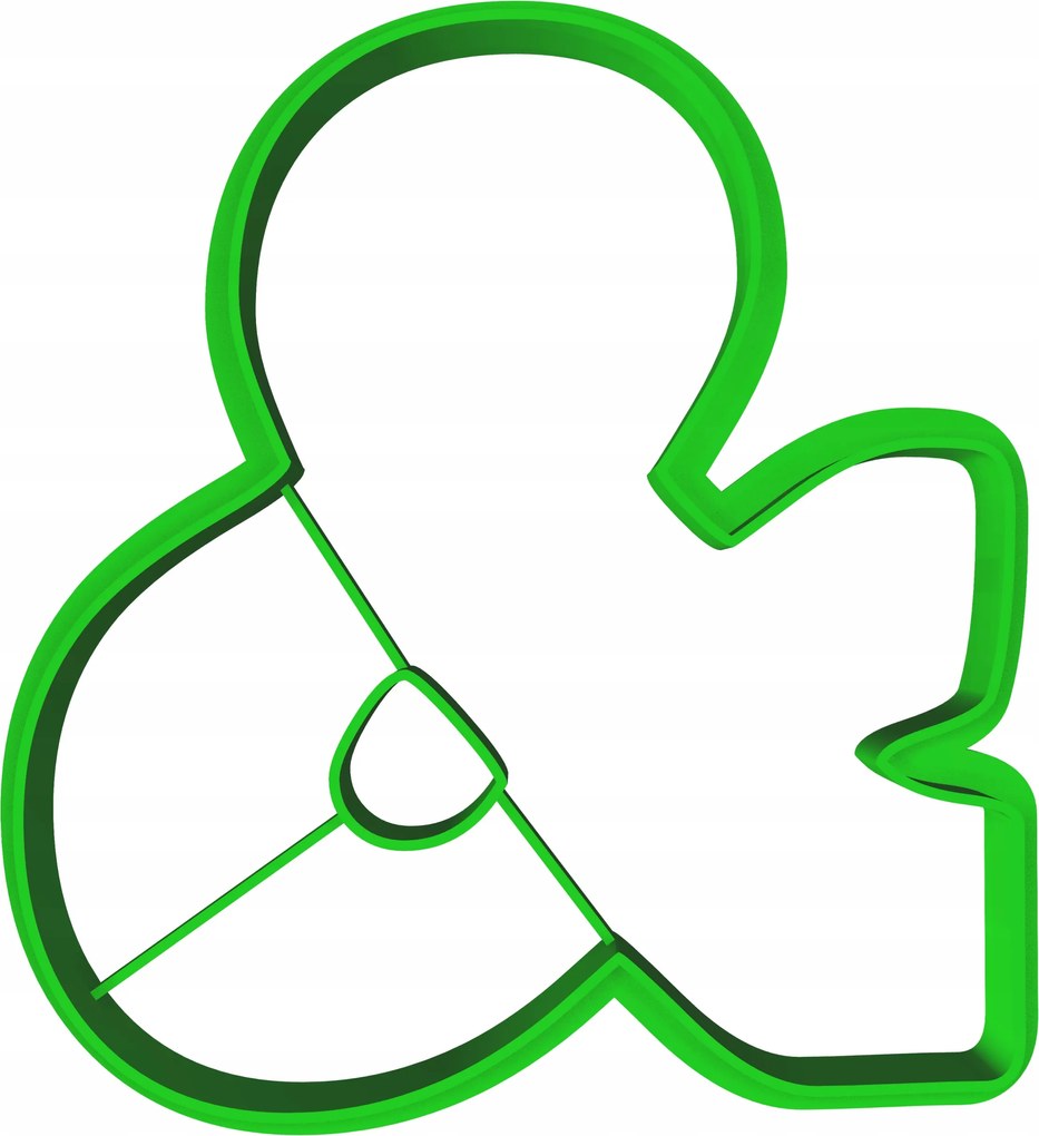 Mézeskalács lyukasztó Oktató Betű Jel et &amp; 8cm