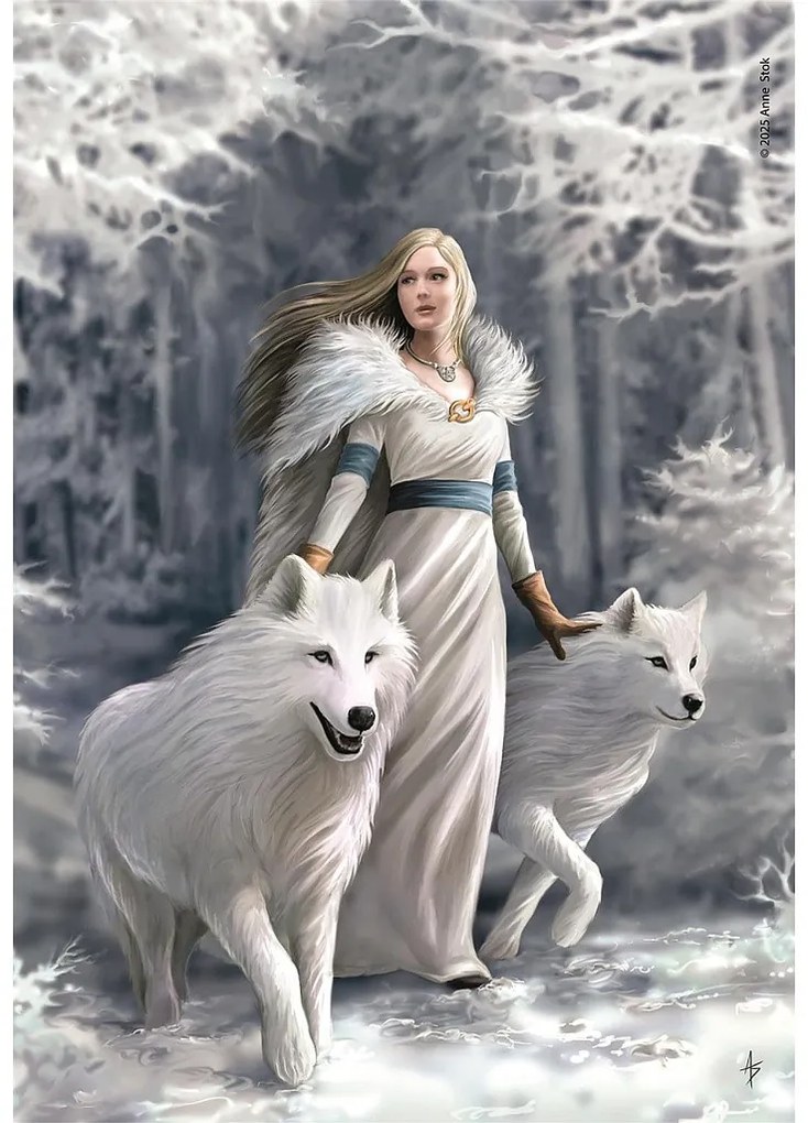 Anne Stokes Winter Guardians 1000 db-os Compact puzzle Clementoni