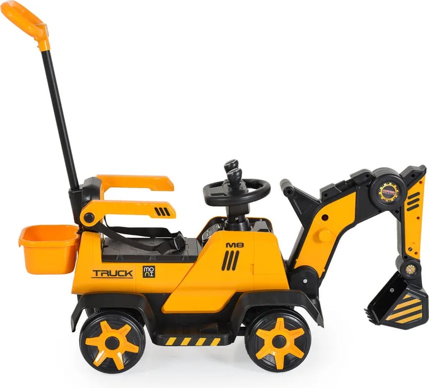 Moni BUMBLEBEE ráülős akkus vezethető kotrógép SÁRGA/FEKETE