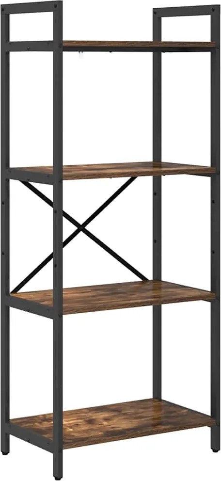 vidaXL Könyvespolc Füstölt tölgy 56 x 34 x 133,5 cm Faanyag