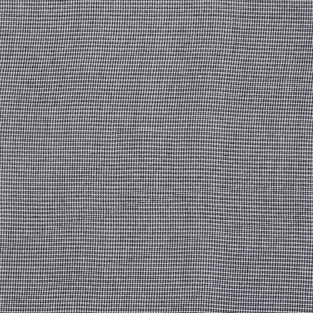 vidaXL 2 db fekete fátyolfüggönyök fülecske tetejével 140x260 cm