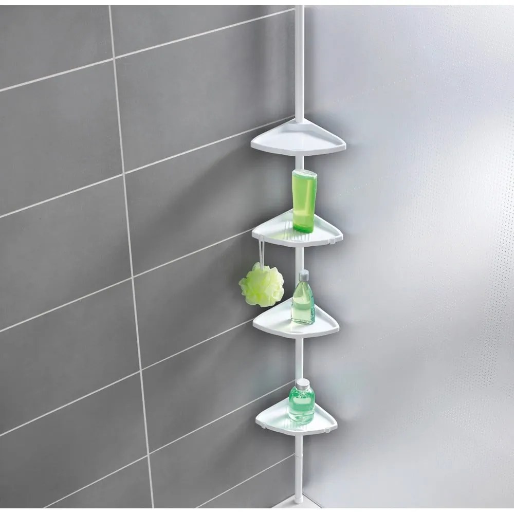 Compact fehér teleszkópos fürdőszobapolc rendszer - Wenko