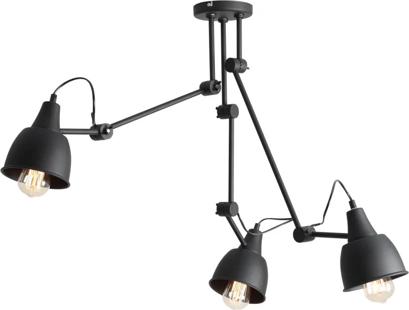 ALDEX 842PL_E AIDA Loft Mennyezeti Lámpa Fekete E27 IP20