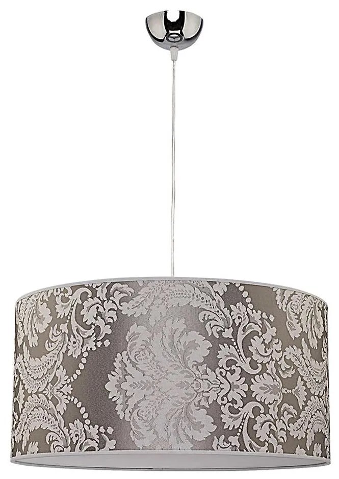 Duolla - Csillár zsinóron ALTO 1xE27/40W/230V átm. 45 cm ezüst