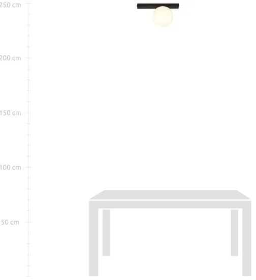 Mennyezeti lámpa FIT 1xE14/10W/230V fekete/fehér