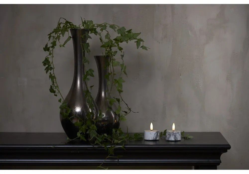 LED gyertya szett 2 db-os (magasság 6 cm) Flamme Marble – Star Trading