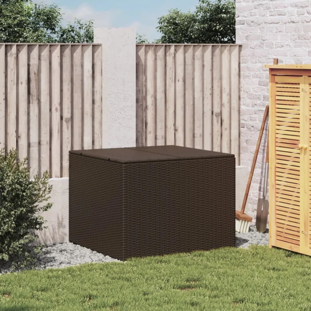 barna polyrattan kerti tárolóláda 291 L