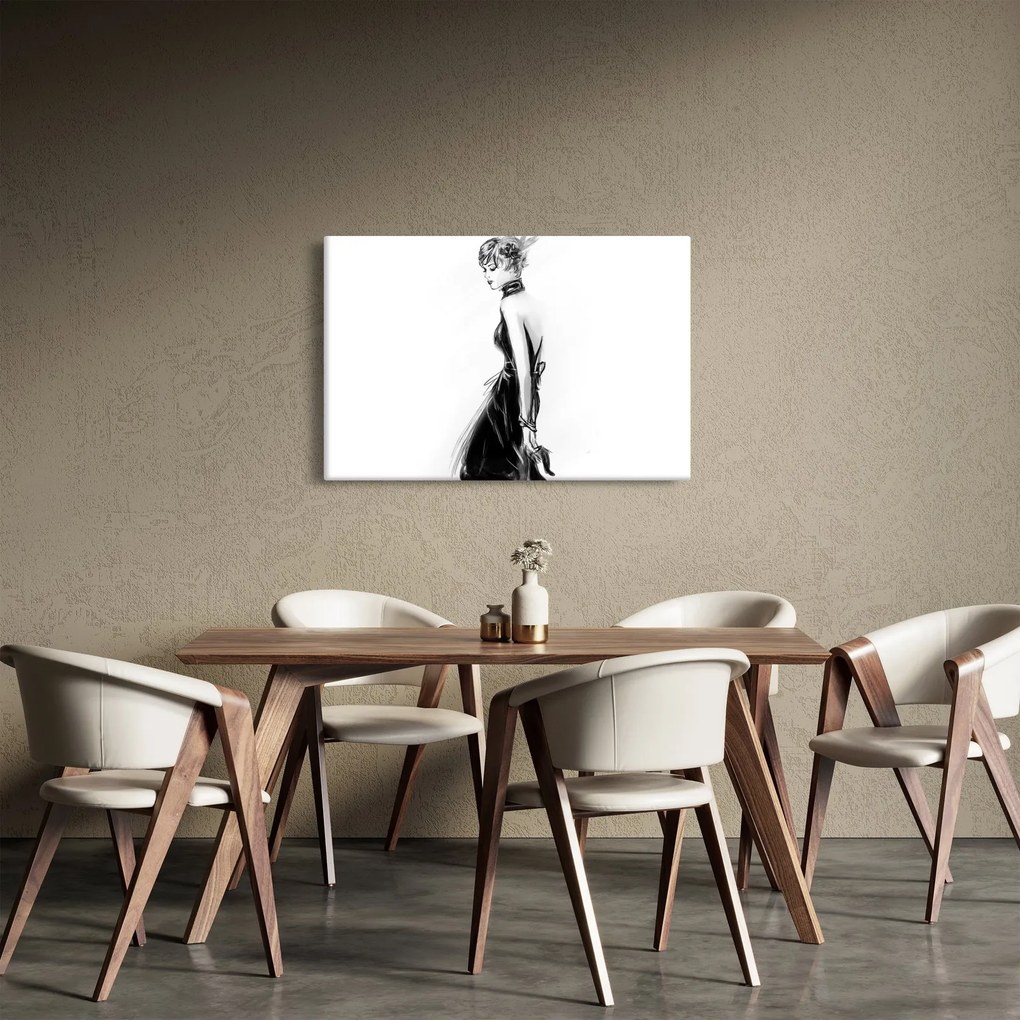 Kép - divat illusztrációk (90x60 cm)