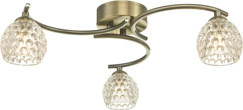 Dar Lighting modern mennyezeti lámpa nakita antik sárgaréz darnak5375-06